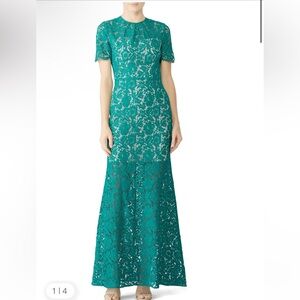 Aijek Green Star Crossed Gown Size 2